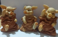 RARE VINTAGE COLLECTABLE PIG ORNAMENTS