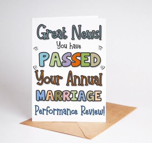 Funny wedding anniversary - wedding, card
