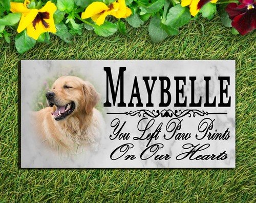 Pet memorial stone - pet, with