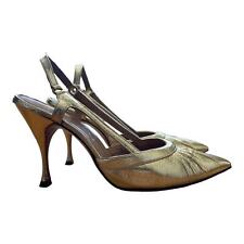 1950s 1960s Gold Mr Herbert Registered Couture Footwear/Shoes