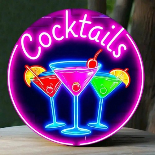 Round cocktails led - cocktails, effect