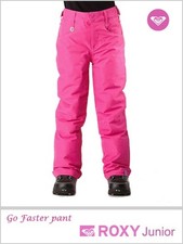 Girl's Roxy Go Faster Ski Pant in Lily pink Age 8, 10, 12