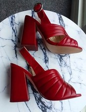 ZARA SIZE 3 RED LEATHER