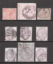 Group of 9  TELEGRAPH and INLAND REVENUE stamps  All Sound No Hidden Faults