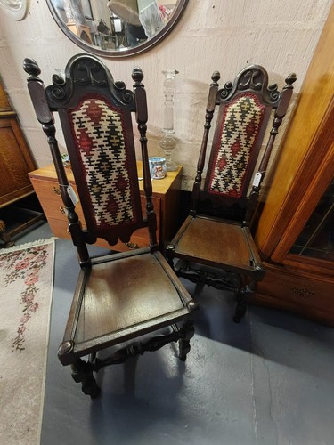 Pair antique jacobean - jacobean, 17th