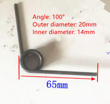 2pcs Double torsion spring Torsion spring Wire diameter: 3mm