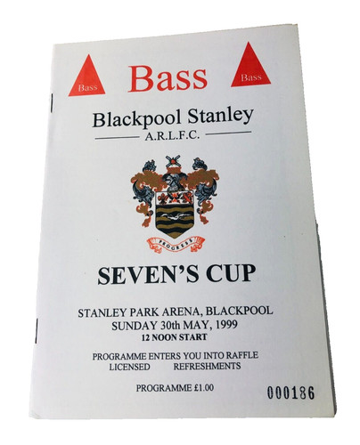 Rugby programme blackpool - rugby,
