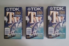 TDK VHS 180 Video Cassette
