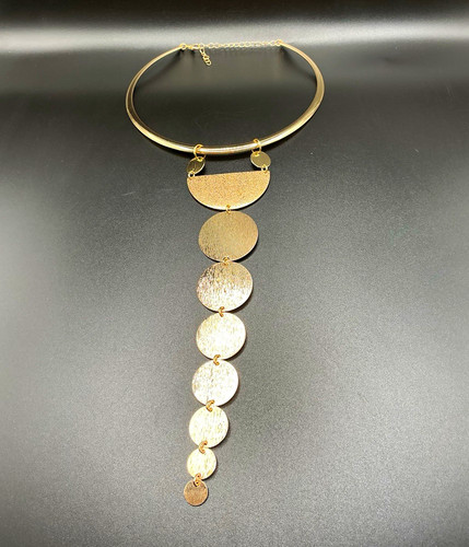 Gold colour metal - colour, choker