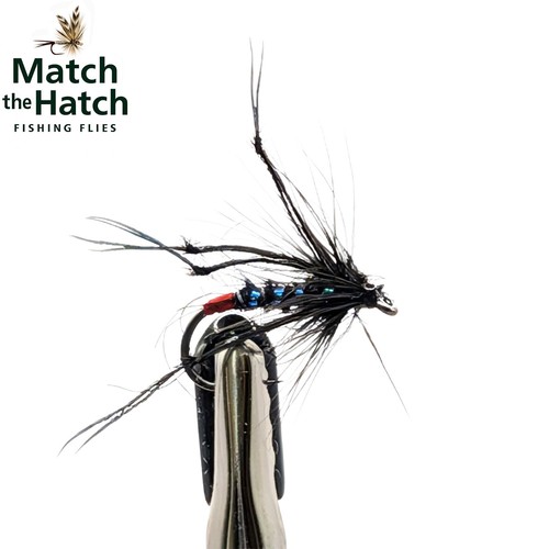 Black hopper trout dry flies - black,