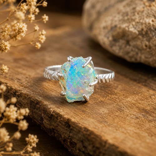 Ethiopian opal gemstone 925 - ethiopian,