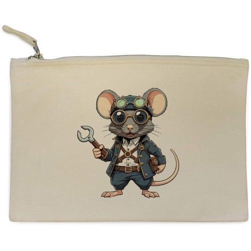 Steampunk rat canvas - 'steampunk, rat'