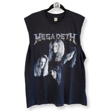 Vintage Megadeth Countdown to extinction portrait cut off shirt 1992 Screen Star
