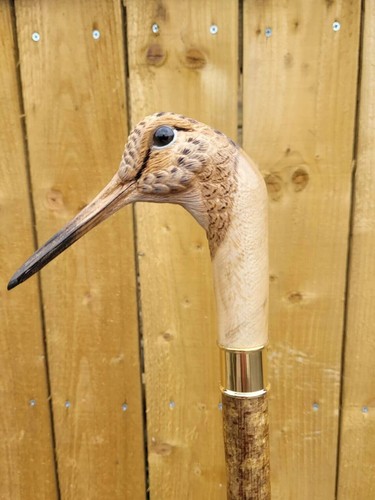 Handmade woodcock hand - hand, carved