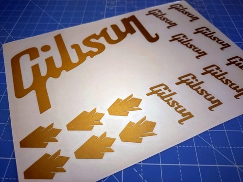 Gibson guitar vinyl sticker - gibson,