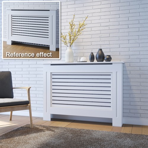White radiator cover mdf - white,