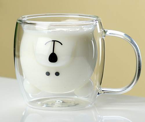Cute bear double wall - bear,
