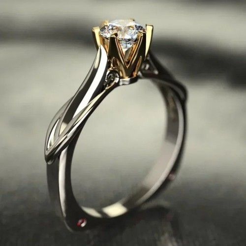 Pure 18k gold moissanite - pure,