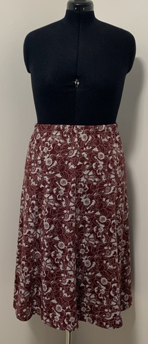 Damart burgundy floral graphic - burgundy,