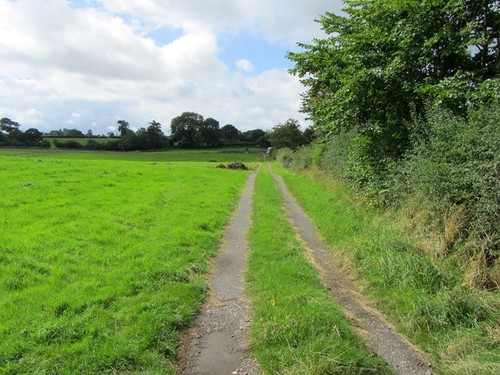 Photo track beside church - track,