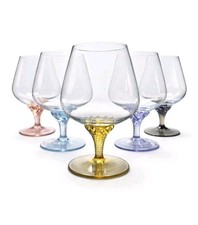 5x Vintage Crystal Brandy