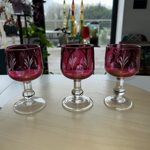 Set bohemian cranberry - of,