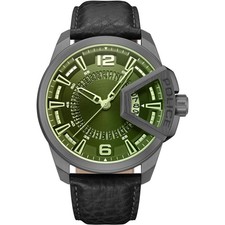 Police Green Underlined Watch