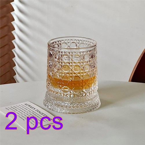 Spinning crystal whiskey glass - whiskey,
