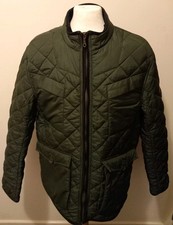 HENRI LLOYD green Quilted Green fleece lined Jacket Size XL 