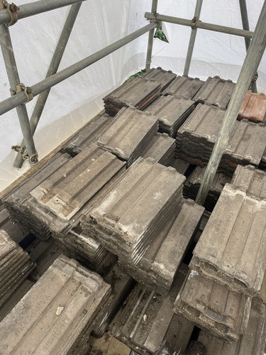 Reclaimed concrete roof tiles - reclaimed,