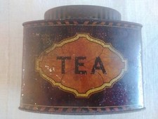 Antique  Bassetts Sweets Tin. 1900s. Tea Caddy. 
