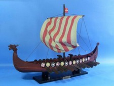 Wooden Viking Drakkar Model