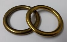 Genuine British Army Horse Guards & H Cav 1 3/8" Brass Bridle Ring 1 Pair STD20B