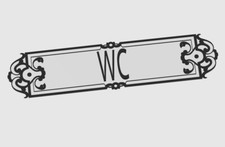 WC SIGN FOR BOAT SHIP TOILET BATHROOM DOOR SIGN WITH ADHESIVE FUNNY