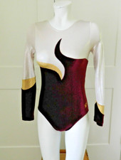 GK Elite Women Velour Shimmer Competation Gymnastic Leotard sz M