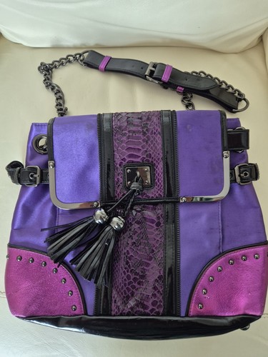 Stunning purple shoulder bag - stunning,