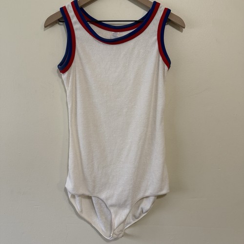 Vtg 70s ringer bodysuit - ,