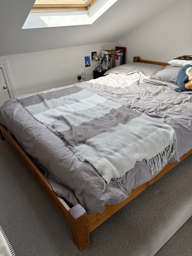 Low futon double bed - double,