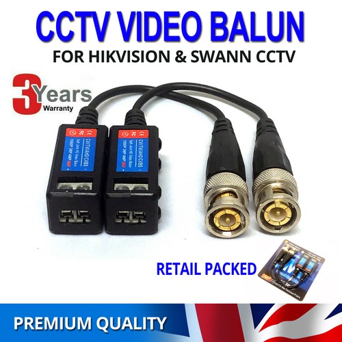 Cctv video balun - video, bnc
