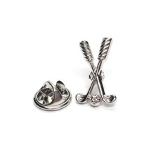 Golf Clubs & Ball Pewter Lapel