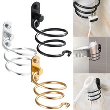 Wall Mounted Hair Dryer Holder Rack Hair Styling Tool Organizer Waterproof Stand