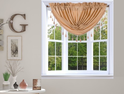1pc lined valance swag rod - 1pc,