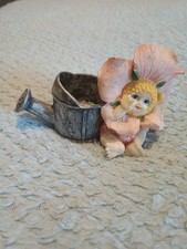 Vintage Regency Fine Arts Flower Baby with Watering Can Figurine Ornament