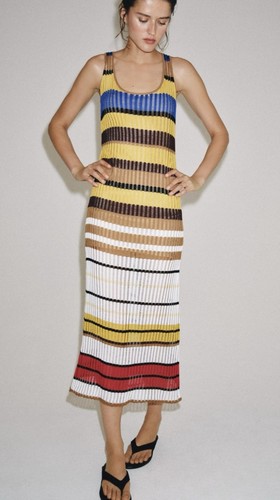 Bnwt zara long - striped, knit