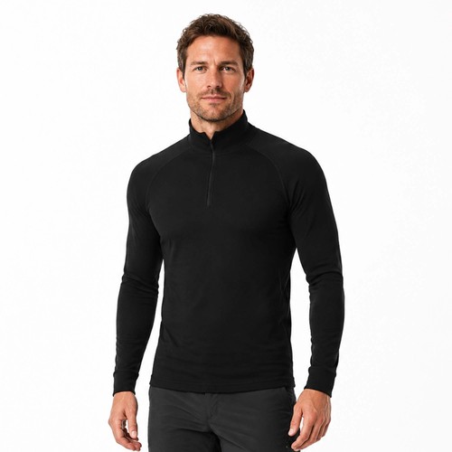 Keela merino zip neck top - merino, zip-neck