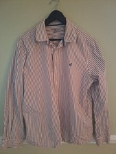 Mens Whitestuff Longsleve Striped Shirt XL. Red Striped. white stuff. 