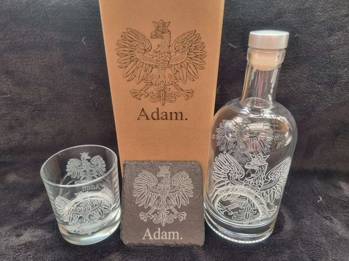 Polish eagle decanter glass - eagle,