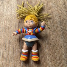 Vintage Hallmark Rainbow Brite Mini Poseable Doll Figure 9cms