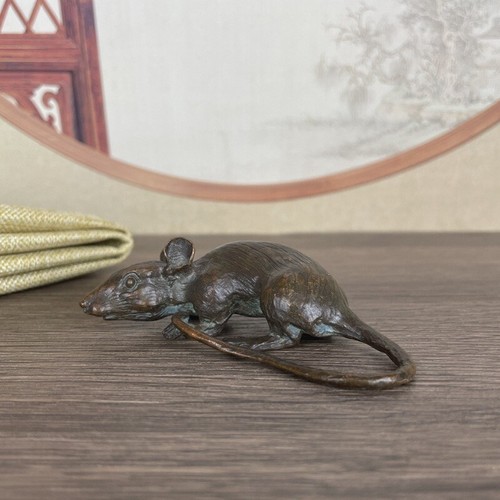 Rare bronze handmade mouse - handmade,