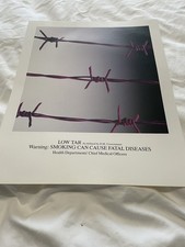 Rare Barbed Wire Silk Cut Cigarette Print Advert Proof Saatchi Agency 1990s